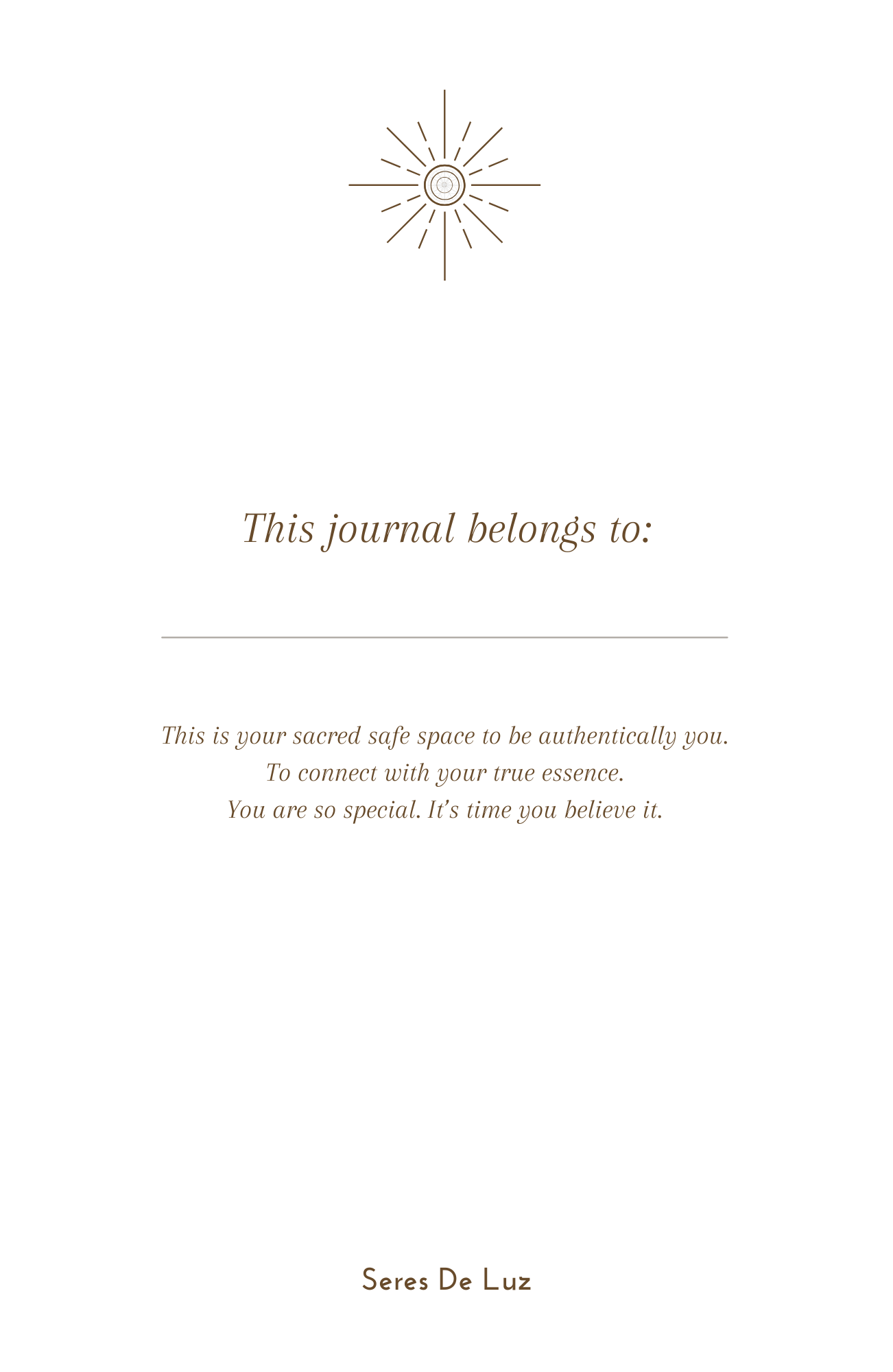 AUTHENTICITY JOURNAL